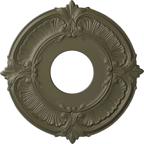 Vista 15 de Ekena Millwork CM12ATCGS Medallón de Techo Attica (Se Adapta a Doseles de hasta 3 1/2"), Pátina Verde Cobre Pintada a Mano