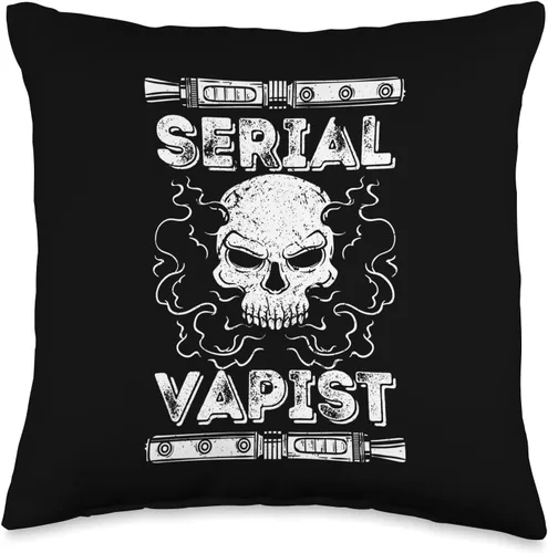 Vista 4 de Vape Vapor E-Smoker Serial Vapist E-Cigarette Vaping - Almohada (18 x 18 pulgadas), multicolor