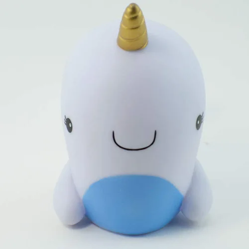 Vista 4 de Narwhal - Alcancía con forma de narval (narval de plástico para almacenar dinero, monedas, Miz) (1 narval por paquete)