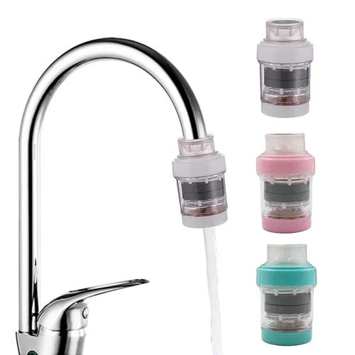 Vista 7 de Paquete de 2 filtros de agua para grifo, filtros de montaje en grifo, purificador, filtración de grifo de cocina, carbón activado, elimina cloro