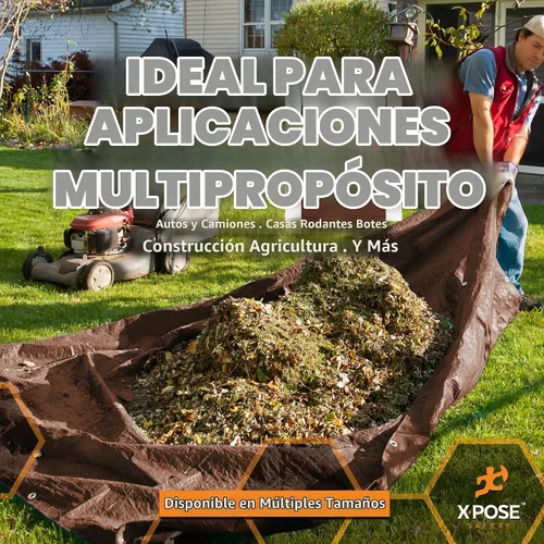 Vista 7 de Xpose Safety - Lona protectora de polietileno de 4 x 20 pies, 16 mil o 0.4mm de grosor, resistente y reforzada para evitar desgarros, resistente a
