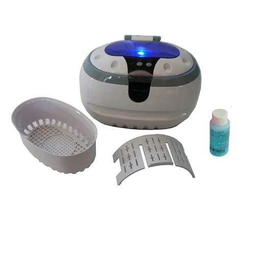 Vista 9 de iSonic CDS200B Limpiador ultrasónico digital con un tanque desmontable para joyas, gafas, relojes, CD, 1.6Pt/0.75 L, 110V