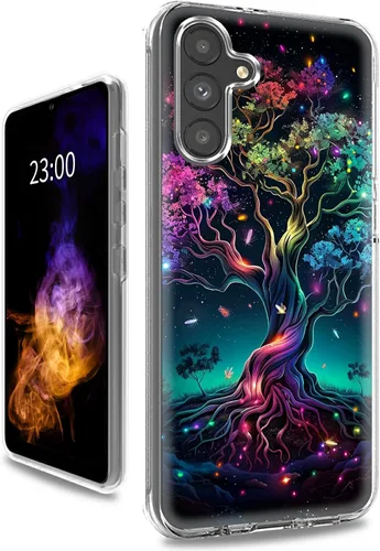Vista 37 de Funda transparente para Samsung A15 5G de 6.5 pulgadas, doble capa protectora a prueba de golpes de PC transparente de silicona suave