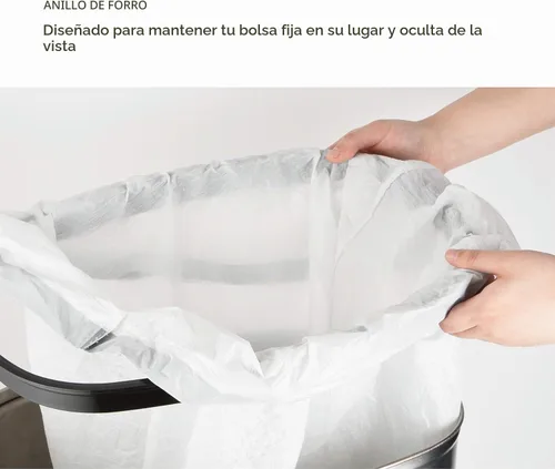 Vista 8 de NINESTARS, cesto para basura automático, sin necesidad de tocar, con sensor de movimiento Negro