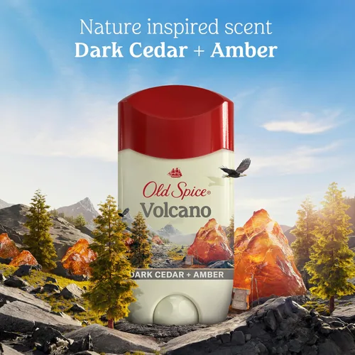Vista 7 de Old Spice Volcán antitranspirante y desodorante para hombre con carbón, 2.6 onzas (paquete de 3) con gel de baño Swagger tamaño viaje