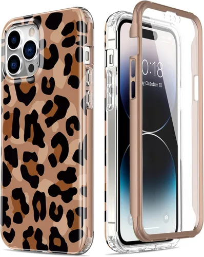 Vista 30 de Esdot Funda para iPhone 14 con Protector de Pantalla Integrado, Funda Resistente de Grado Militar con Diseños de Moda para Mujeres y Niñas, Funda