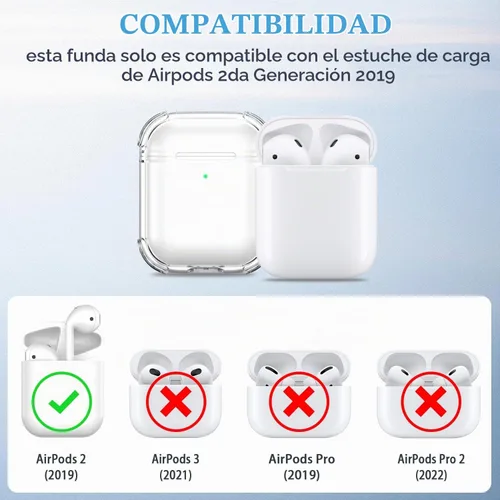 Vista 5 de for Airpod Case with Cleaner Kit, Crystal Clear Cover A4-transparente