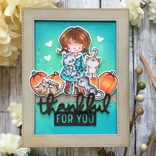 Vista 7 de Juego de sellos y troqueles de Halloween Witch Happy Haunting para hacer tarjetas, sellos transparentes y troqueles de corte de metal para álbumes 01