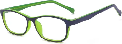 Vista 14 de Gafas de sol para niños, antiazules, rectangulares, antigolpes, con luz azul, UV400, antirreflejos, Negro