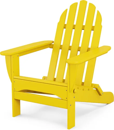 Vista 14 de POLYWOOD AD5030AR Silla Adirondack plegable clásica, Altura: 35.00" - Ancho: 29" - Profundidad: 35.00", Aruba