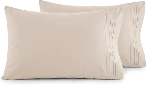 Vista 35 de Elegant Comfort Juego de fundas de almohada ultrasuaves de lujo de 2 piezas - Microfibra premium de calidad hotelera 1500, doble cepillado