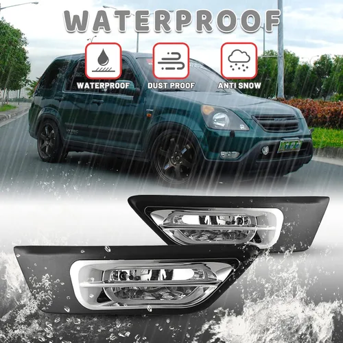 Vista 5 de Luces antiniebla para 2002 2003 2004 Honda CR-V, juegos de lámparas con kit de cableado, 1 par