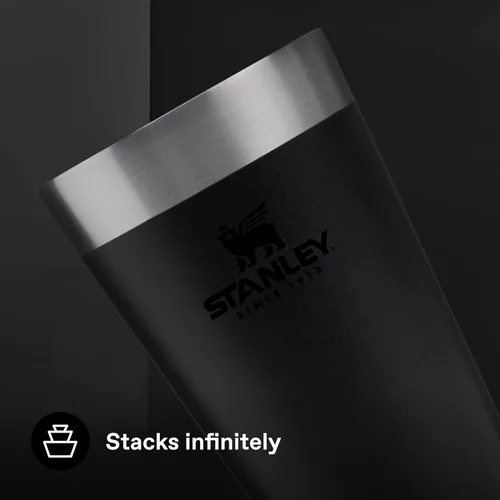Vista 5 de Stanley Adventure Series - Juego de vasos de chupito de acero inoxidable 18/8, color negro mate