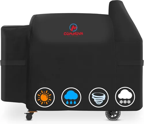 Vista 11 de Comnova - Cubierta de parrilla para Pit Boss 440D, cubierta de madera prémium para ahumador de pellets de madera para Pitboss, impermeable