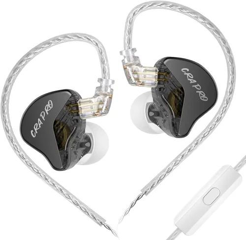Vista 12 de CCZ NC02 - Monitores intraurales, auriculares con cable para juegos, graves profundos con cable sin micrófono, auriculares intrauditivos IEM de alta