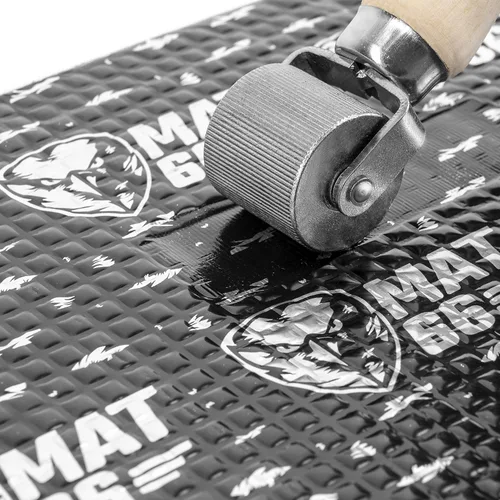 Vista 5 de MAT66 ProBlack Alfombrilla Insonorizante para Automóvil de 80 mil 10 pies cuadrados, Amortiguador de Sonido Automotriz de Butilo