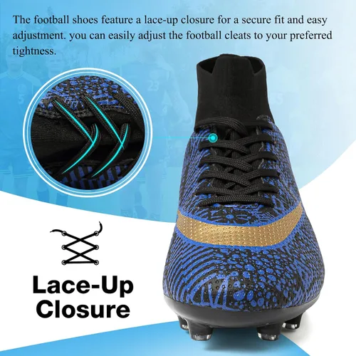 Vista 4 de Tacos de fútbol para hombre y mujer, tacos de fútbol para Big Boy AG TF