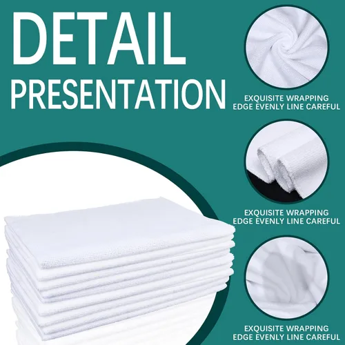 Vista 3 de GEKIXUTP 10 Piezas Toallas en Blanco de Sublimación, 16 x 24 Pulgadas Toallas de Microfibra de Sublimación para Cocina DIY, Toallas de Té en Blanco
