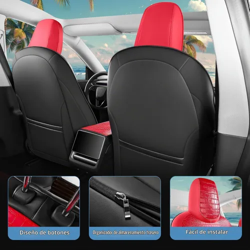 Vista 4 de Funda de asiento para Tesla Modelo Y Juniper 2025+