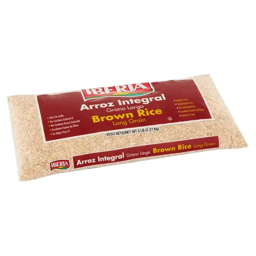Vista 5 de Iberia Arroz integral de grano largo, 5 lb
