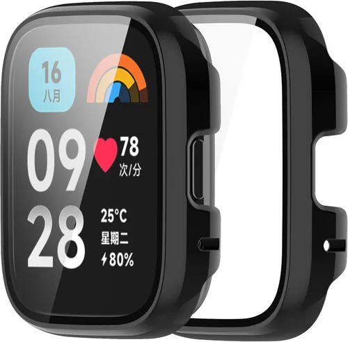 Vista 8 de Funda de reloj compatible con Redmi Watch 3/Watch 3 Lite, protector de pantalla de policarbonato duro, antiarañazos, a prueba de golpes, carcasa 6