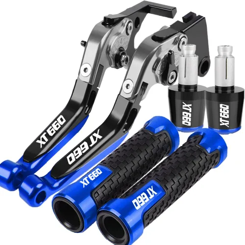 Vista 22 de NIKKHO Palanca de embrague de freno para YA & MAHA XT660 XT660R XT660X Tenere XT 660 2004-2011 Palancas de embrague de freno manija de embrague