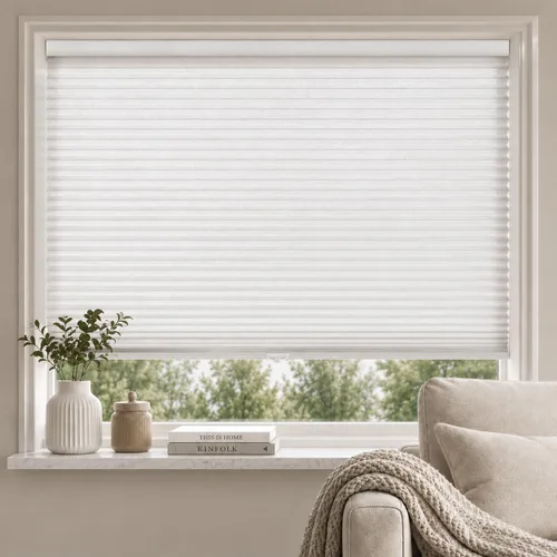 Vista 8 de MYshade CEL19BE36C - Persianas sin cordones y celulares para ventanas interiores con filtro de luz de 1.5 pulgadas de celda de nido de abeja, tela