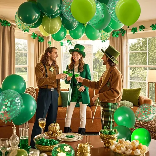 Vista 4 de Globos verdes con globos de confeti, globos de látex de 12 pulgadas, 80 piezas para decoración de bodas, cumpleaños, baby shower, fiestas
