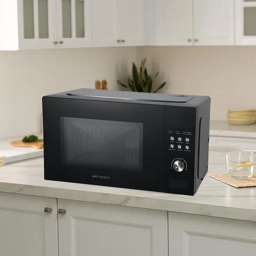 Vista 10 de Emerson MW1101B-A Horno microondas de encimera con control de botón, pantalla LED de 1000 W, 10 niveles de potencia, 6 menús automáticos, plato