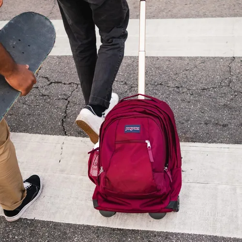 Vista 6 de JanSport Driver 8 - Mochila de viaje con ruedas y funda para laptop de 15 pulgadas