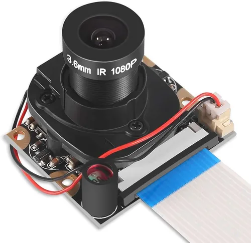 Vista 8 de DORHEA Raspberry Pi 4 Módulo de cámara Sensor de corte IR automático Visión diurna/nocturna Video Webcam HD 5MP 1080P OV5647 Enfoque ajustable