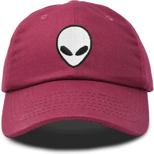 Vista 23 de DALIX Gorra de béisbol Alien Head para hombre y mujer Beige
