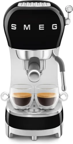 Vista 3 de Smeg - Máquina de café expreso manual con varita de vapor, 15 bares de presión, filtro porta de acero inoxidable, calentador de taza pasivo
