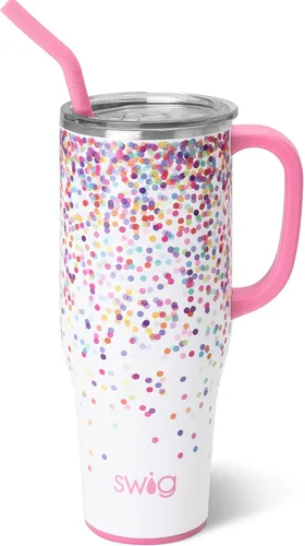 Vista 37 de Swig Life 40oz Insulated Mega Mug with Handle & Straw, Boho Desert DESIERTO BOHO