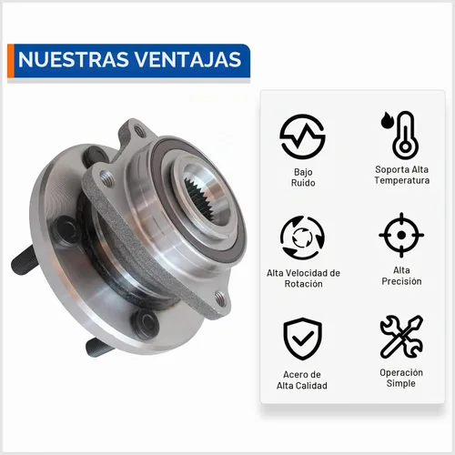 Vista 5 de MACEL 513263 Conjunto de cubo de cojinete de rueda delantera compatible con Chrysler 200 2011-2014, Sebring 2007-2010, Dodge Avenger 2008-2014