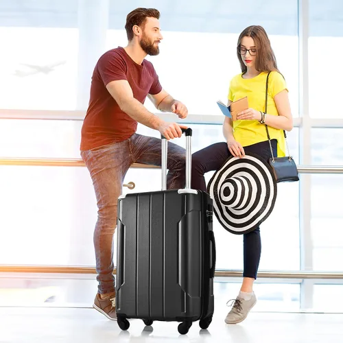Vista 9 de MERAX TRAVELHOUSE - Juego de maletas (3 piezas, extensibles, ligeras), Black2019.), PP036705NAA