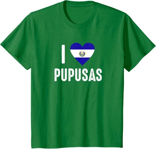 Vista 33 de Camiseta I Love Pupusa from El Salvador
