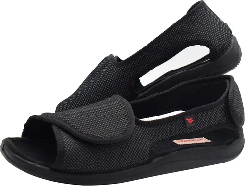 Vista 7 de WLESVAGO Sandalias diabéticas de punta abierta para hombre talla extra ancha para artritis y edema MS6010M