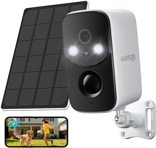 Vista 10 de WiFi Solar Security Cameras Wireless Outdoor-4 Pack, 2K