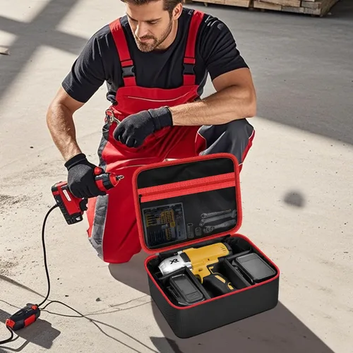 Vista 6 de Funda para conductor de impacto compatible con DEWALT 20V MAX XR DCF787D1 DCF845B DCF900B DCF961B DCF891B DCF899B DCF900P1, soporte de carrito