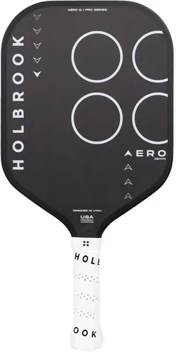 Vista 11 de Holbrook Paleta de pickleball sin bordes de la serie Aero: Aprobado por USAPA, superficie de fibra de carbono, núcleo de polipropileno de espuma
