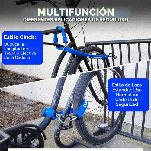 Vista 4 de DocksLocks Kit de cadena de seguridad de 0.315 in (3', 6' o 10')