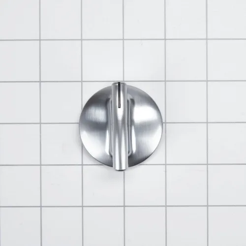 Vista 2 de Whirlpool WP74010205 OEM JennAir Range - Pomo para quemador superior, acero inoxidable, acero inoxidable