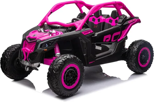 Vista 11 de 24V CAN-AM Maverick X3 con licencia de 2 plazas para niños UTV Rojo
