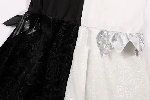 Vista 7 de Vestido de ángel caído de Halloween para niñas, disfraz de ángel oscuro con diadema y alas