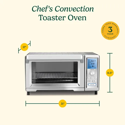Vista 8 de Horno tostador de convección Cuisinart para Chef, Modelo nuevo, talla única , Acero inoxidable