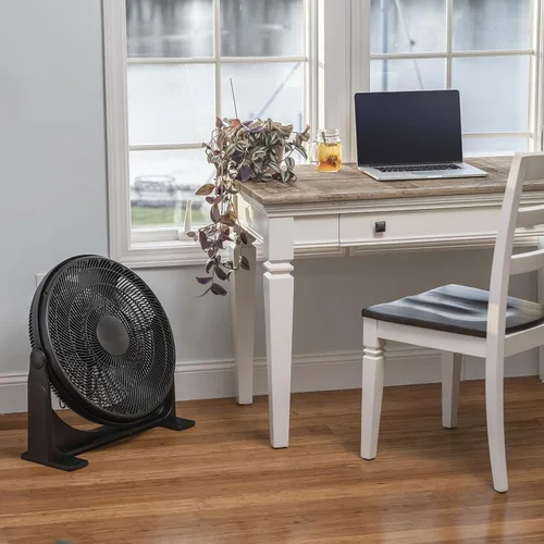 Vista 6 de EZ-CHILL Ventilador de piso de alta velocidad de 20 pulgadas con inclinación ajustable de 180 grados, 3 velocidades, ideal para el hogar, dormitorio