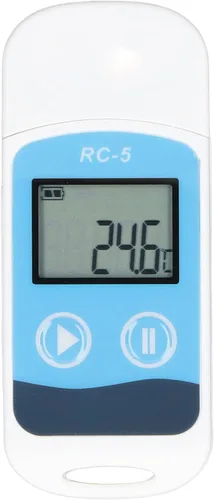 Vista 6 de Fydun Registrador de datos de temperatura USB IP67 32000 lecturas registrador de datos de temperatura para cadena de frío para el hogar, estudio