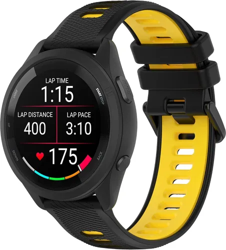 Vista 8 de Compatible con Garmin Forerunner 265S 255S Correas de reloj, correas de repuesto de silicona duraderas de liberación rápida de 18mm. Compatible
