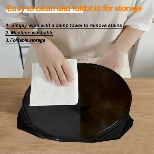 Vista 7 de Cubierta antipolvo para olla de cocción lenta de 6 cuartos de galón, resistente, impermeable, a prueba de polvo, con asa, cubierta protectora